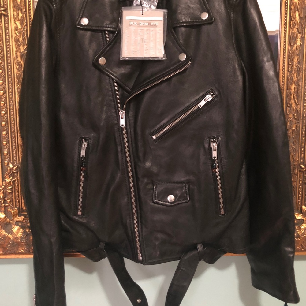 BLK DNM Leather Jacket 5 - Picture 3 of 8